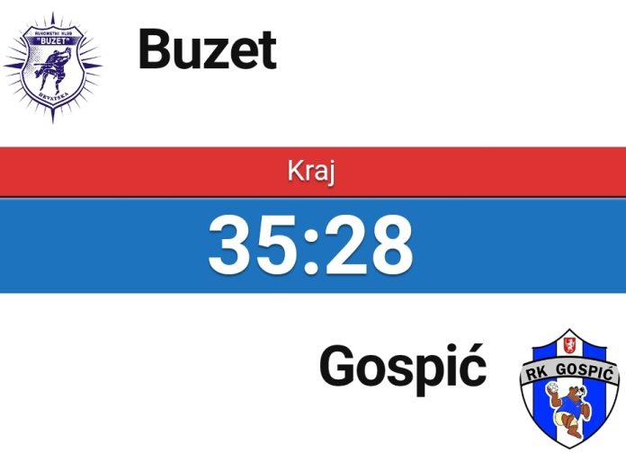 21-22 9. kolo RK Buzet - RK Gospić, 27.11.2021