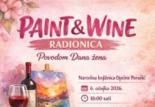 Međunarodni dan žena uz „Paint and wine“ radionicu u Narodnoj knjižnici Općine Perušić