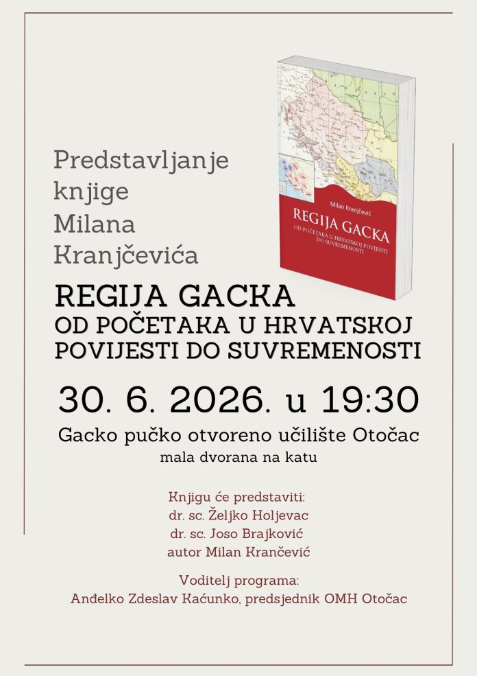 2026-06-30 PLAKAT Predstavljanje knjige
