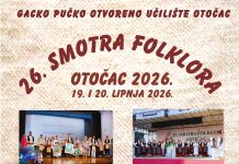 Najava: 26. Smotre folklora Otočac 2026.