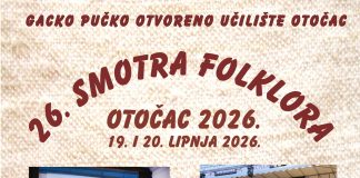 Najava: 26. Smotre folklora Otočac 2026.