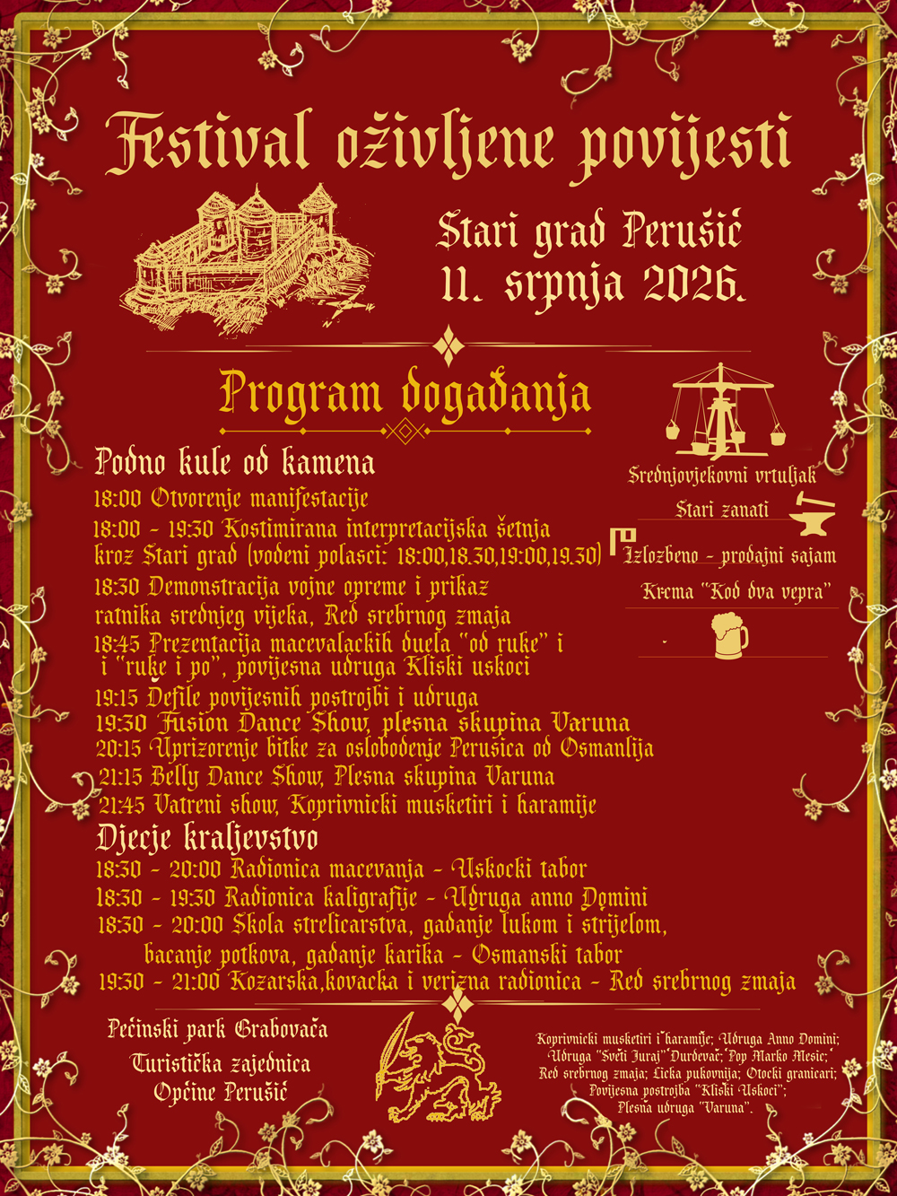 Festival oživljene povijesti, Stari grad Perušić 1 FOP 2026