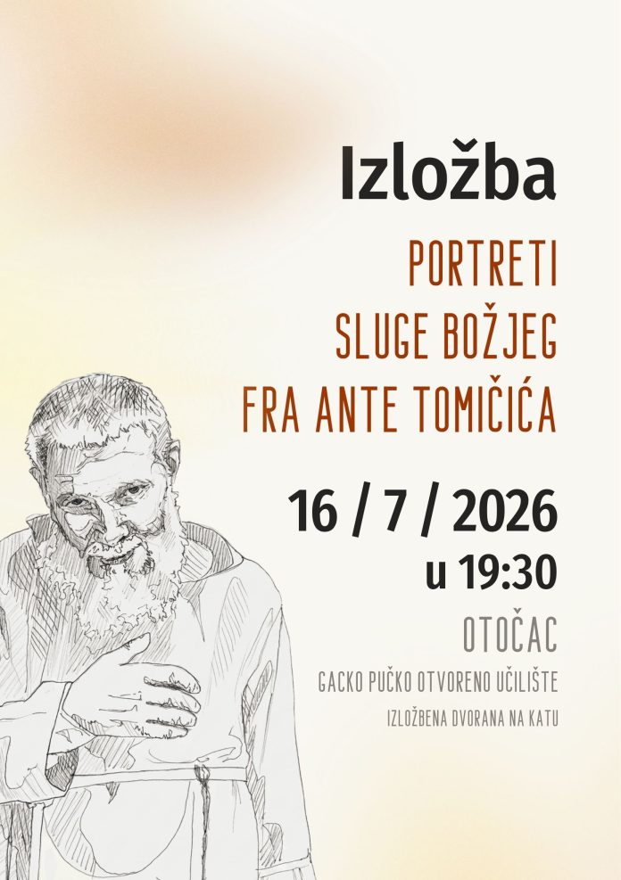 PLAKAT Portreti sluge Božjeg fra Ante Tomičića